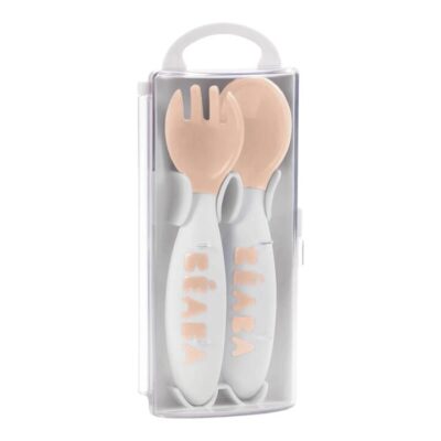 Second Stage Ergonomic Cutlery Set of 2 - Old Pink