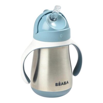 Stainless Steel Straw Cup 250ml - Windy Blue