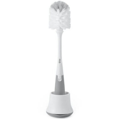 Bottle Brush with Stand - Grey