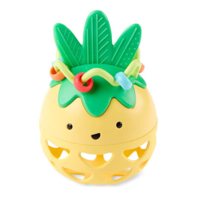 Farmstand Roll-Around Pineapple Rattle Baby Toy