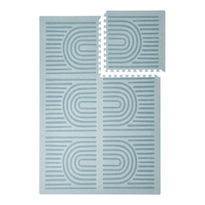 Premium Foam Play Mats 120x180cm - Linear Collection - Mineral