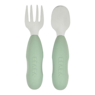 Stainless Steel Pre-Cutlery - Sage Green
