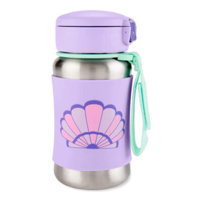 Spark Style Stainless Steel Straw Bottle - Seashell