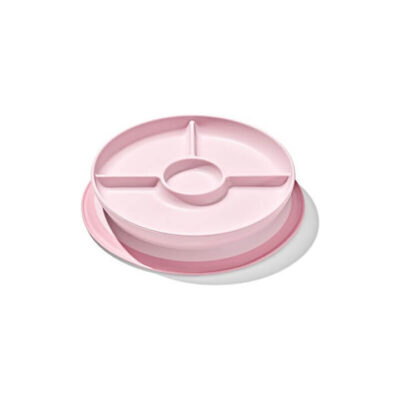 Stick & Stay Suction Divided Plate - Blossom