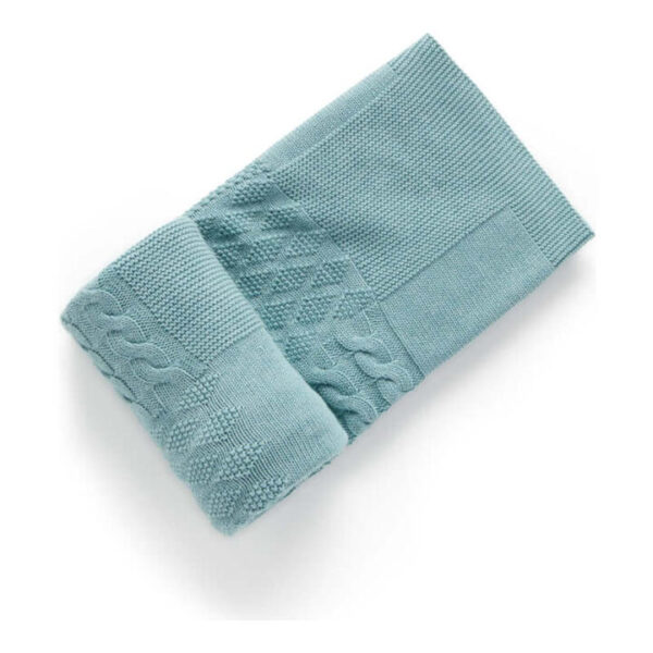 Textured Patchwork Blanket - Sage