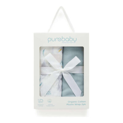 Muslin Wrap Hamper - Eucalyptus Friends Pack