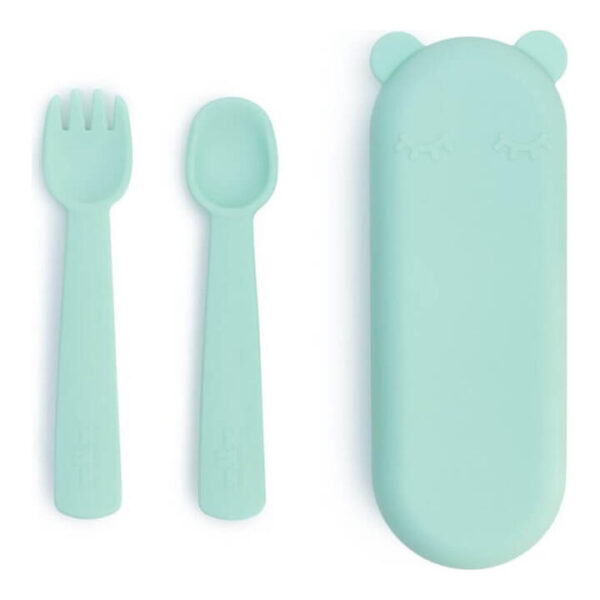 Feedie Fork & Spoon Set - Mint