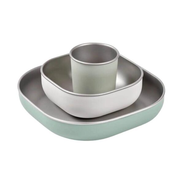Stainless Steel Meal Set - Sage Green