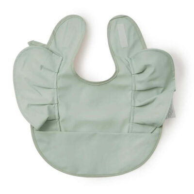 Waterproof Snuggle Bib - Sage Frill