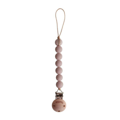 Silicone Pacifier Clip - Halo - Blush