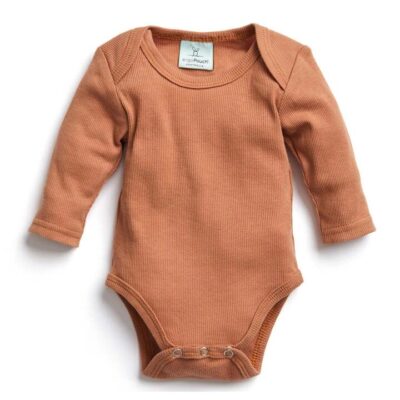 Bodywear Long Sleeve Bodysuit - Chestnut - 0.2 Tog - 0-3m