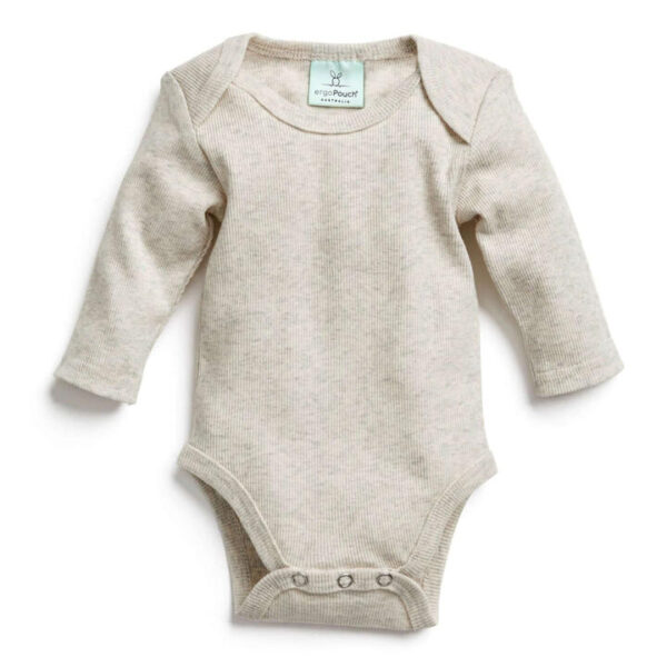 Bodywear Long Sleeve Bodysuit - Grey Marle - 0.2 Tog - 0-3m
