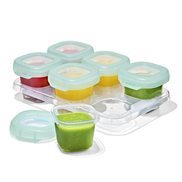 Baby Blocks Freezer Storage Containers - 6 x 60ml
