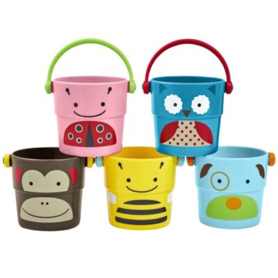 Explore & More - Zoo Stack & Pour Buckets