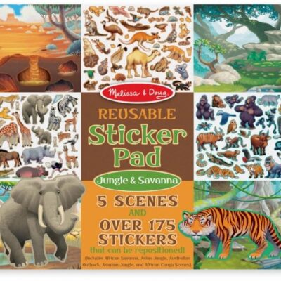 Reusable Sticker Pad - Jungle & Savanna