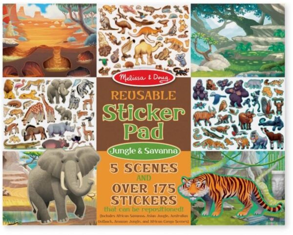 Reusable Sticker Pad - Jungle & Savanna