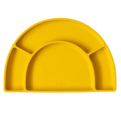 Silicone Divided Plate - Mustard