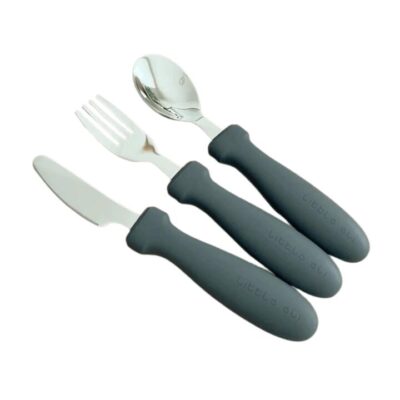Kids Cutlery Set - Grey