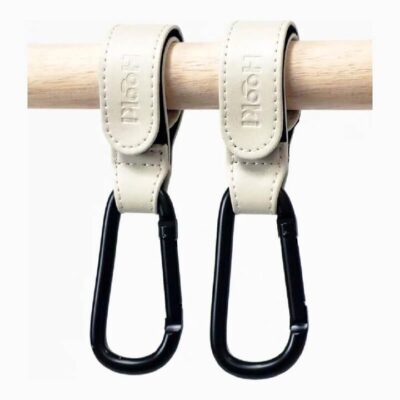Duo Pram Hook Clip Set - Ivory