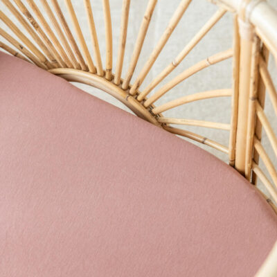 Organic Fitted Bassinet/Change Pad Sheet - Heather