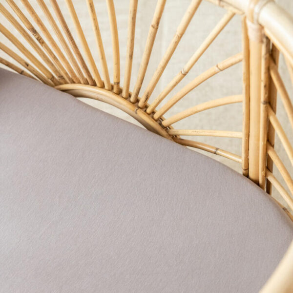 Organic Fitted Bassinet/Change Pad Sheet - Lilac