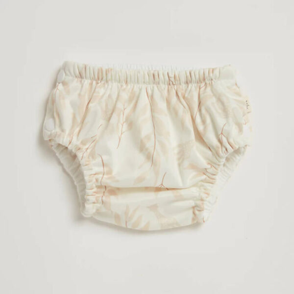 Sophie Olive Leaf Swim Nappy - S