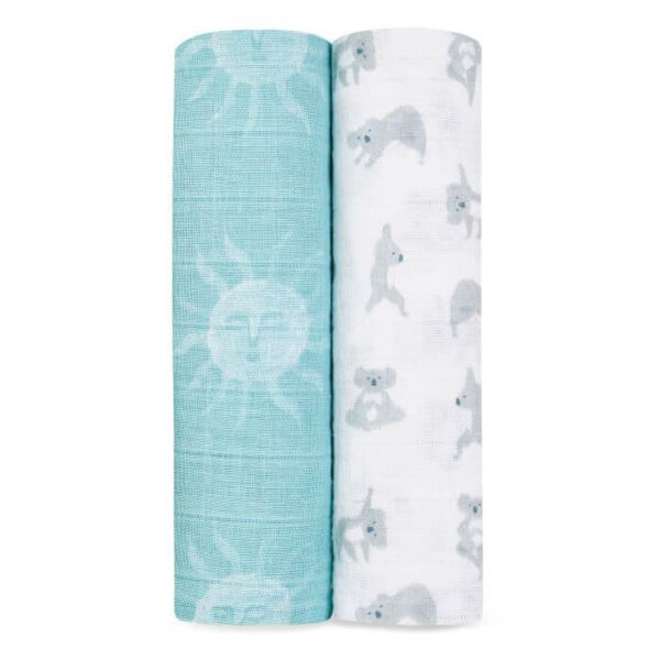 2-pack Muslin Swaddles - Now + Zen