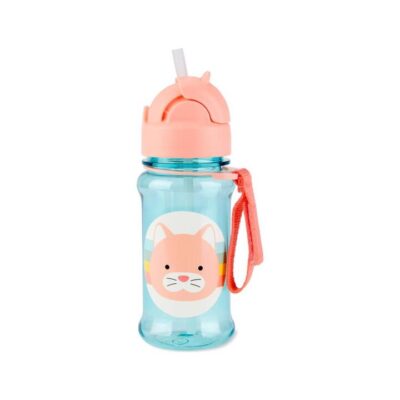 Zoo Tritan Renew Straw Bottle - Cat