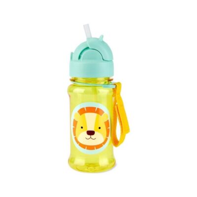 Zoo Tritan Renew Straw Bottle - Lion
