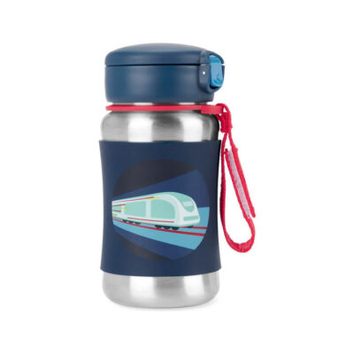 Spark Style Stainless Steel Straw Bottle - Train