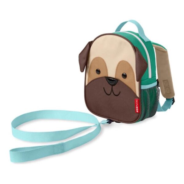 Zoo Mini Backpack with Safety Harness - Pug