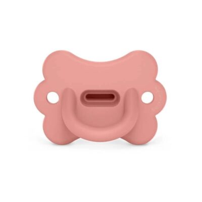 Colour Essence Butterfly All Silicone SX Pro Soother 6-18 Months - Peach Pink