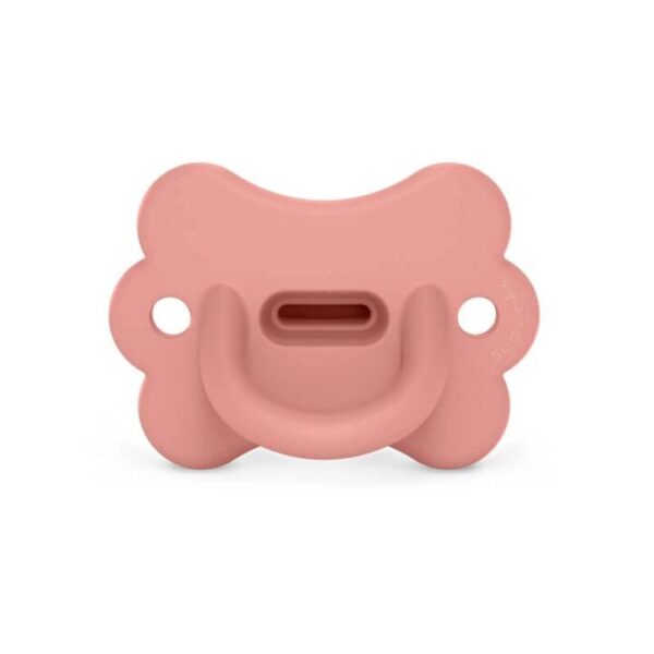 Colour Essence Butterfly All Silicone SX Pro Soother 6-18 Months - Peach Pink