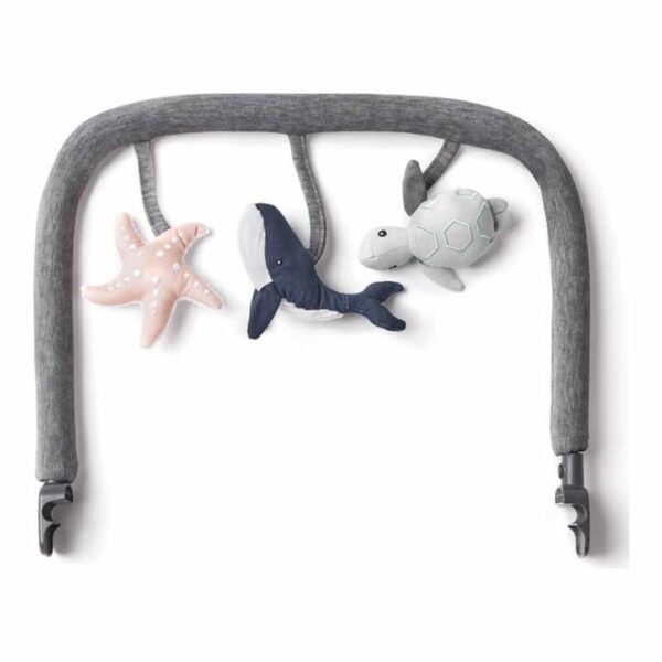 Evolve 3 in 1 Bouncer Toy Bar - Ocean Wonders Charcoal Grey