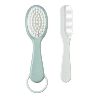 Baby Brush and Comb - Green Blue