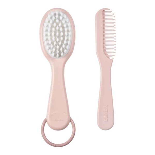 Baby Brush & Comb - Old Pink