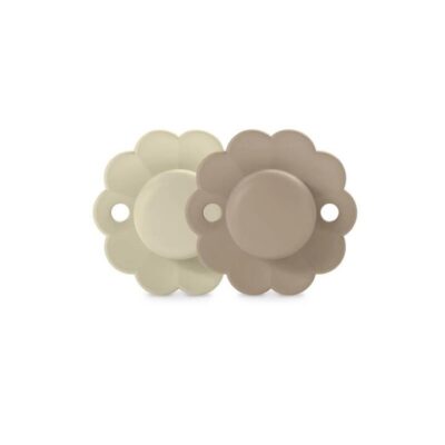 Wonder Soother 6-18 Months 2 Pack - Whitecap Grey/Raw Umber