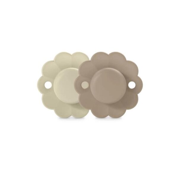 Wonder Soother 6-18 Months 2 Pack - Whitecap Grey/Raw Umber