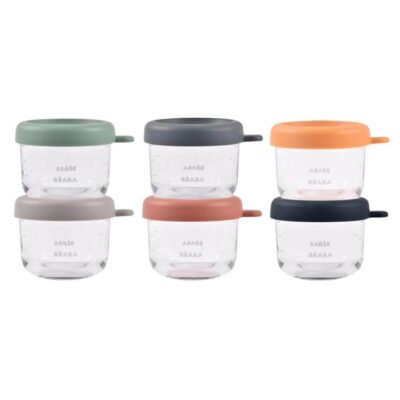 Glass & Silicone Containers 6 Pack - 150ml