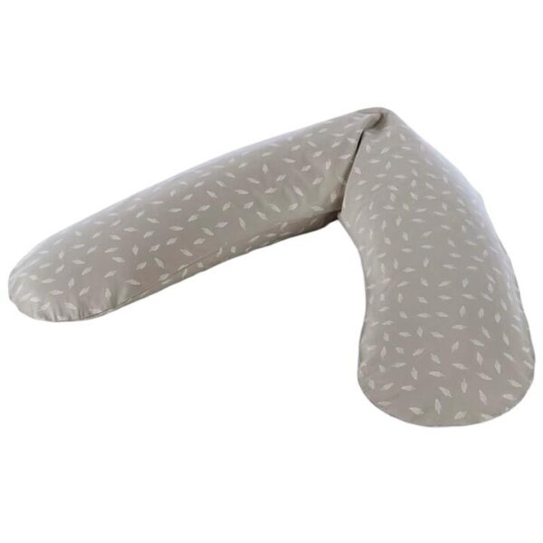 The Original Maternity and Nursing Pillow - Dancing Leaves Taupe
