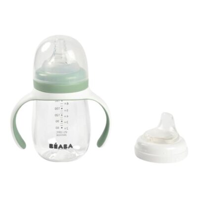 2-in-1 Learning Cup 210ml - Sage Green