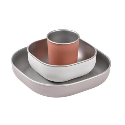 Stainless Steel Meal Set - Terracotta