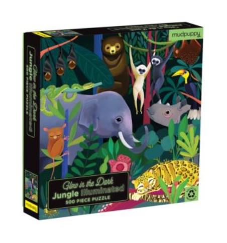 Glow in the Dark Jungle Puzzle 500pc