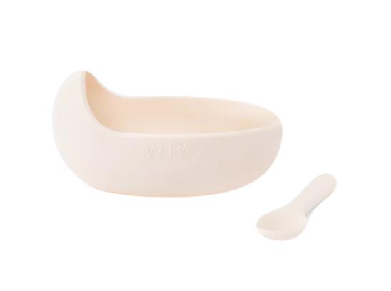 Silicone Bowl and Spoon Set Blush