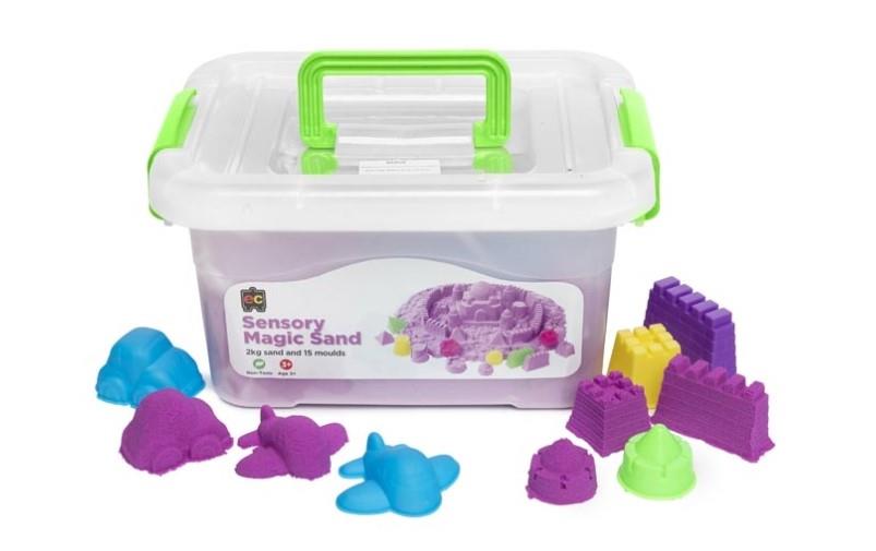 Sensory Magic Sand and Moulds 2kg Purple