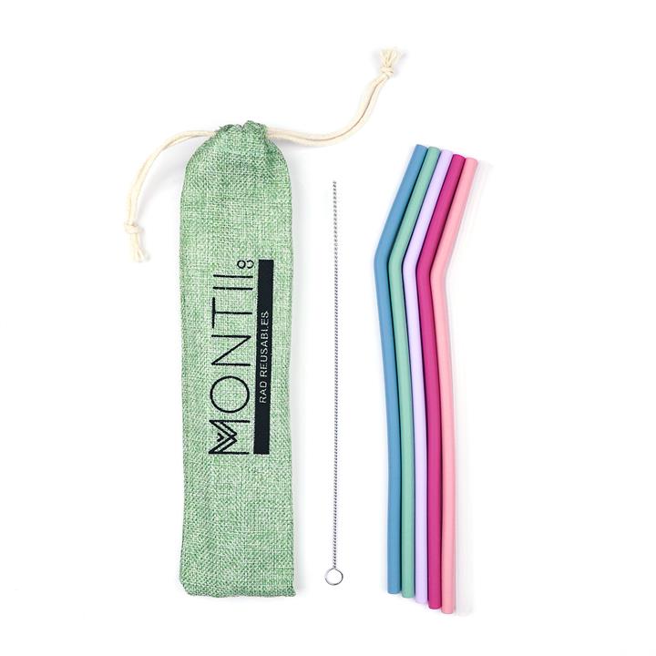 Montiico Silicone Straw Set Mellow