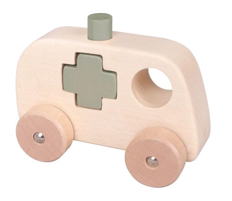 Discoveroo Chunky Shape Truck White Ambulance