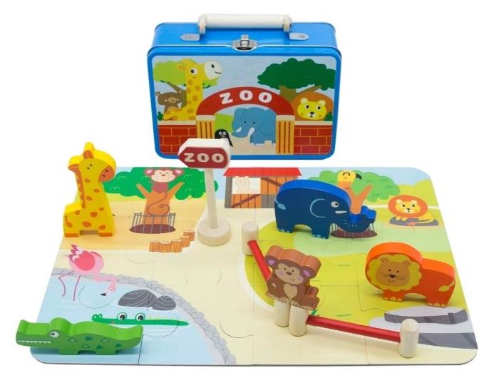 Zoo Playset in Tin