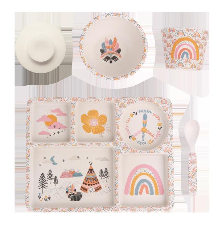 Love Mae Bamboo Dinner Set Gypsy Girl