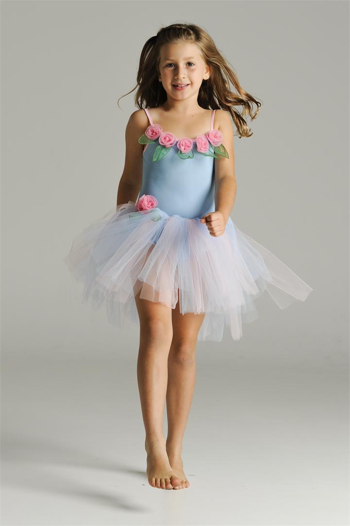 Blushing Rose Fairy Dress - Pale Blue